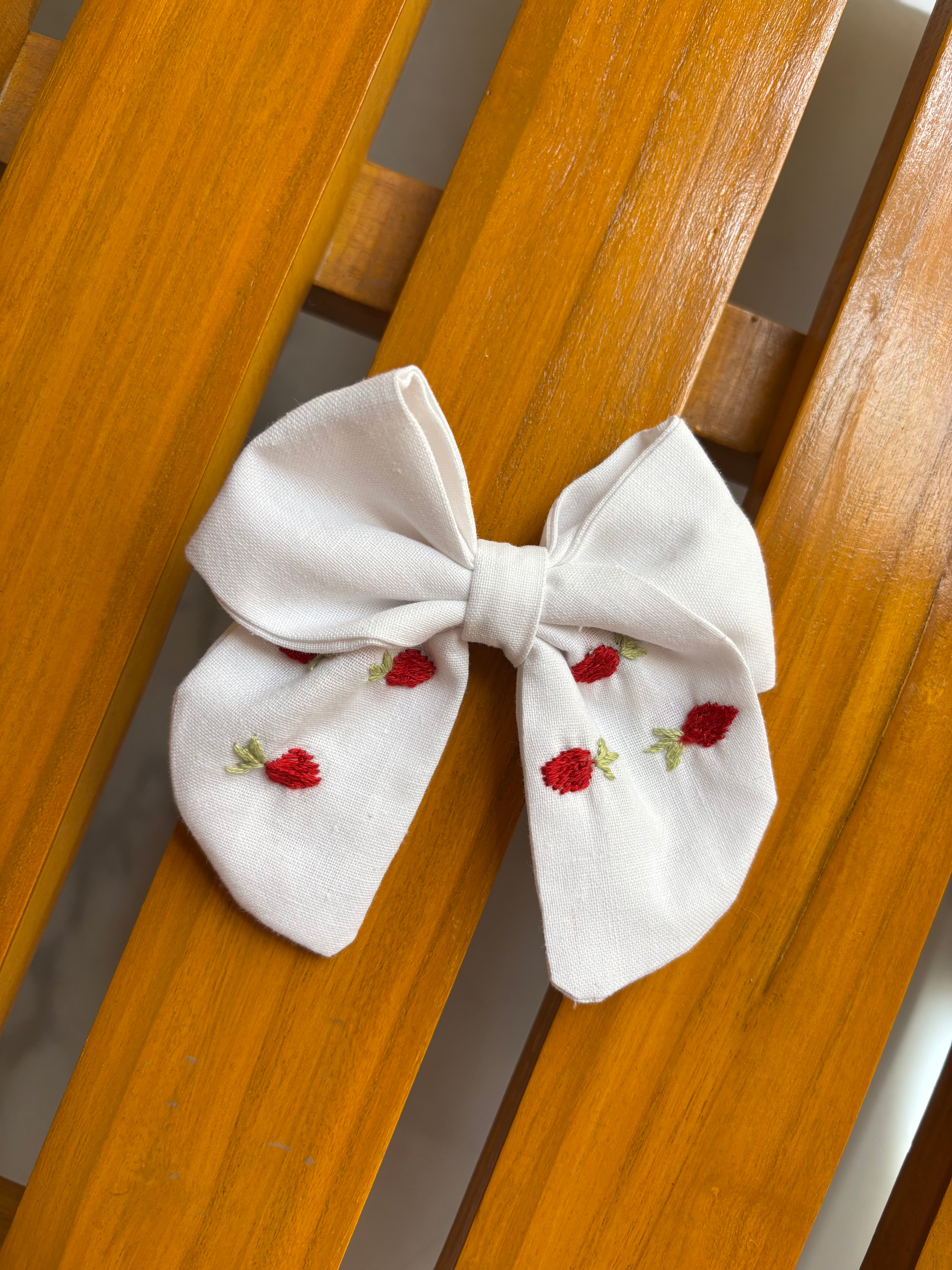 Strawberry Hair Bow