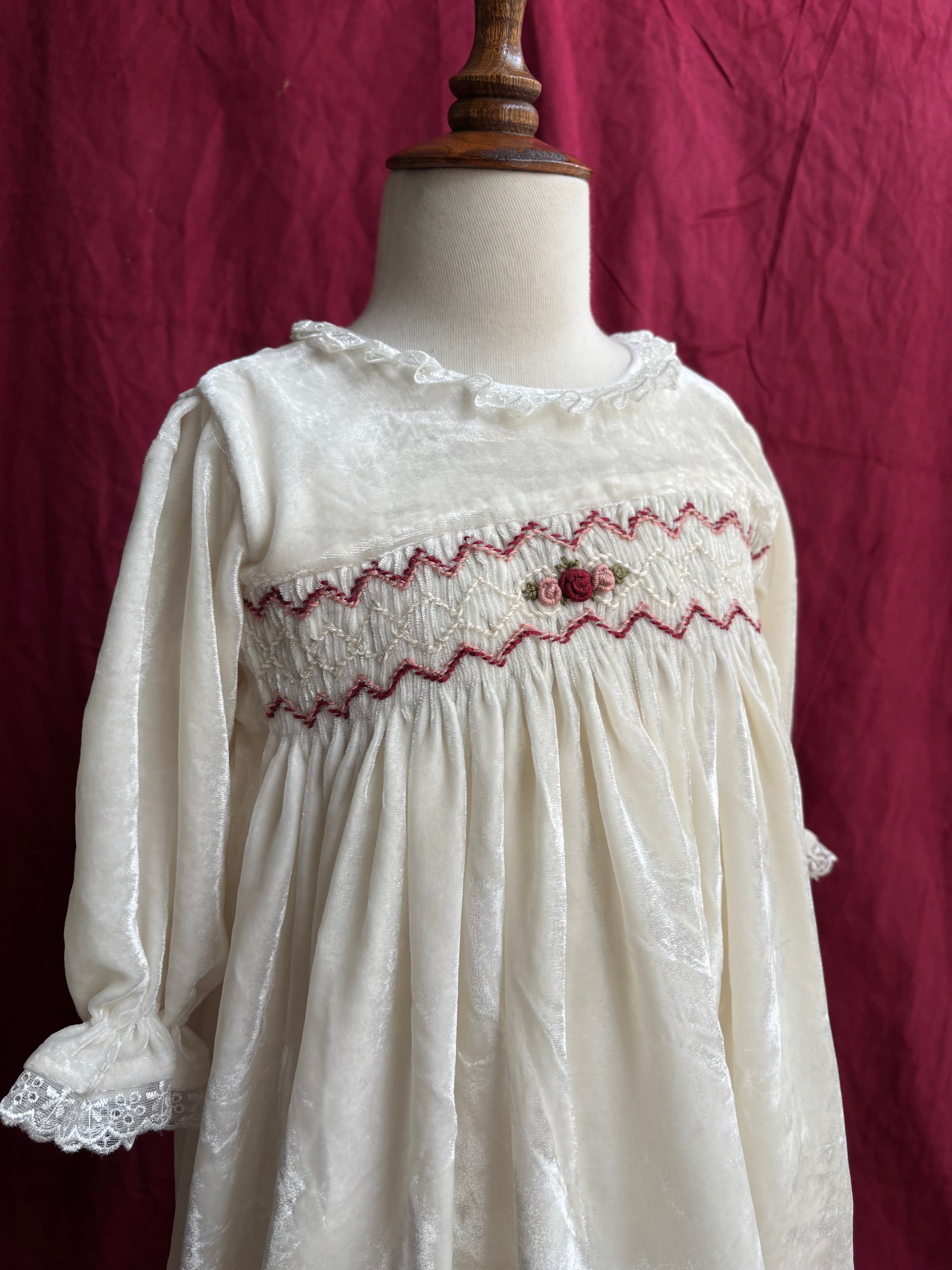 Ivory Smocked Dress