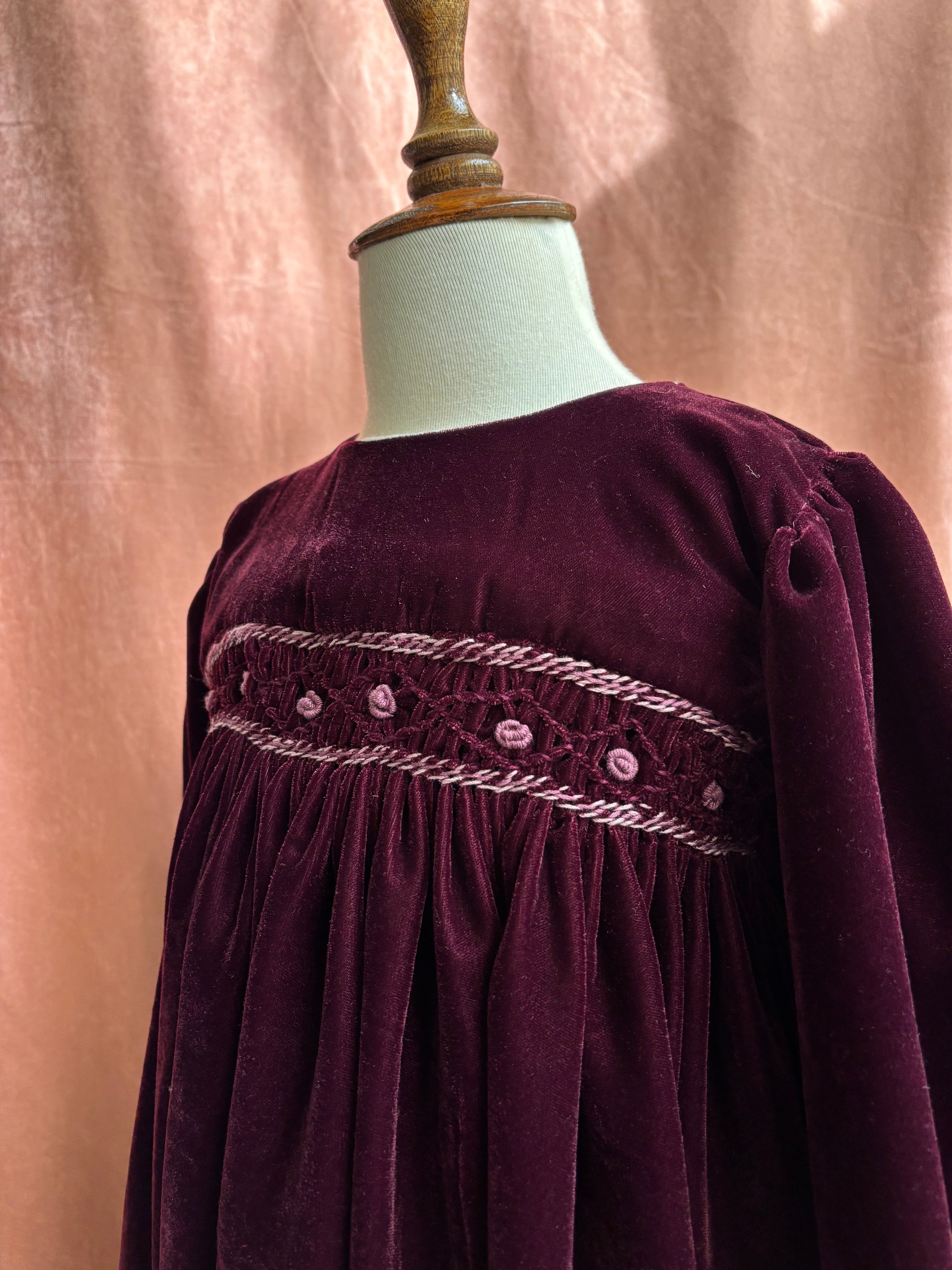 Velvet Berry Dress