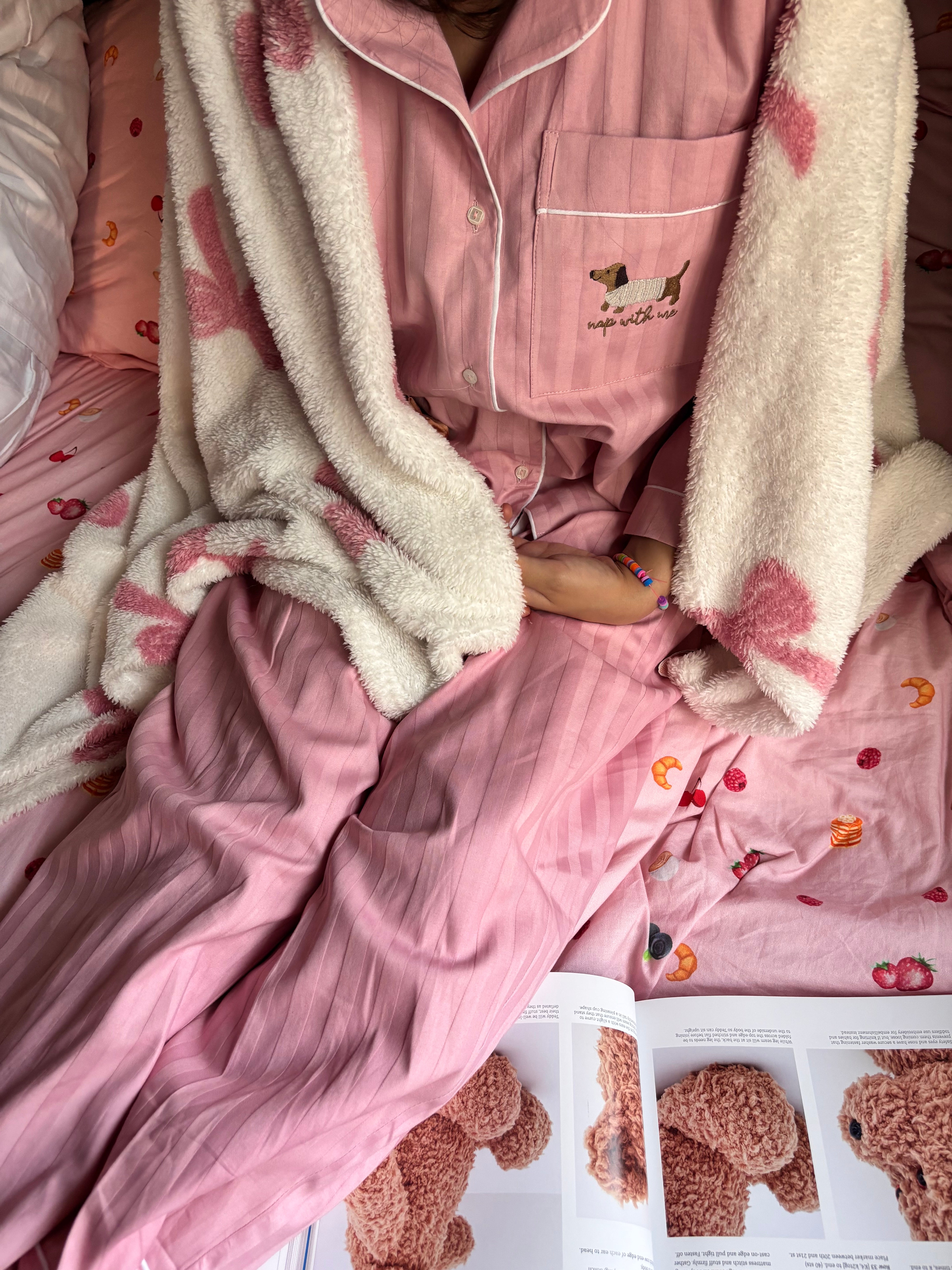Dachshund Embroidered PJs