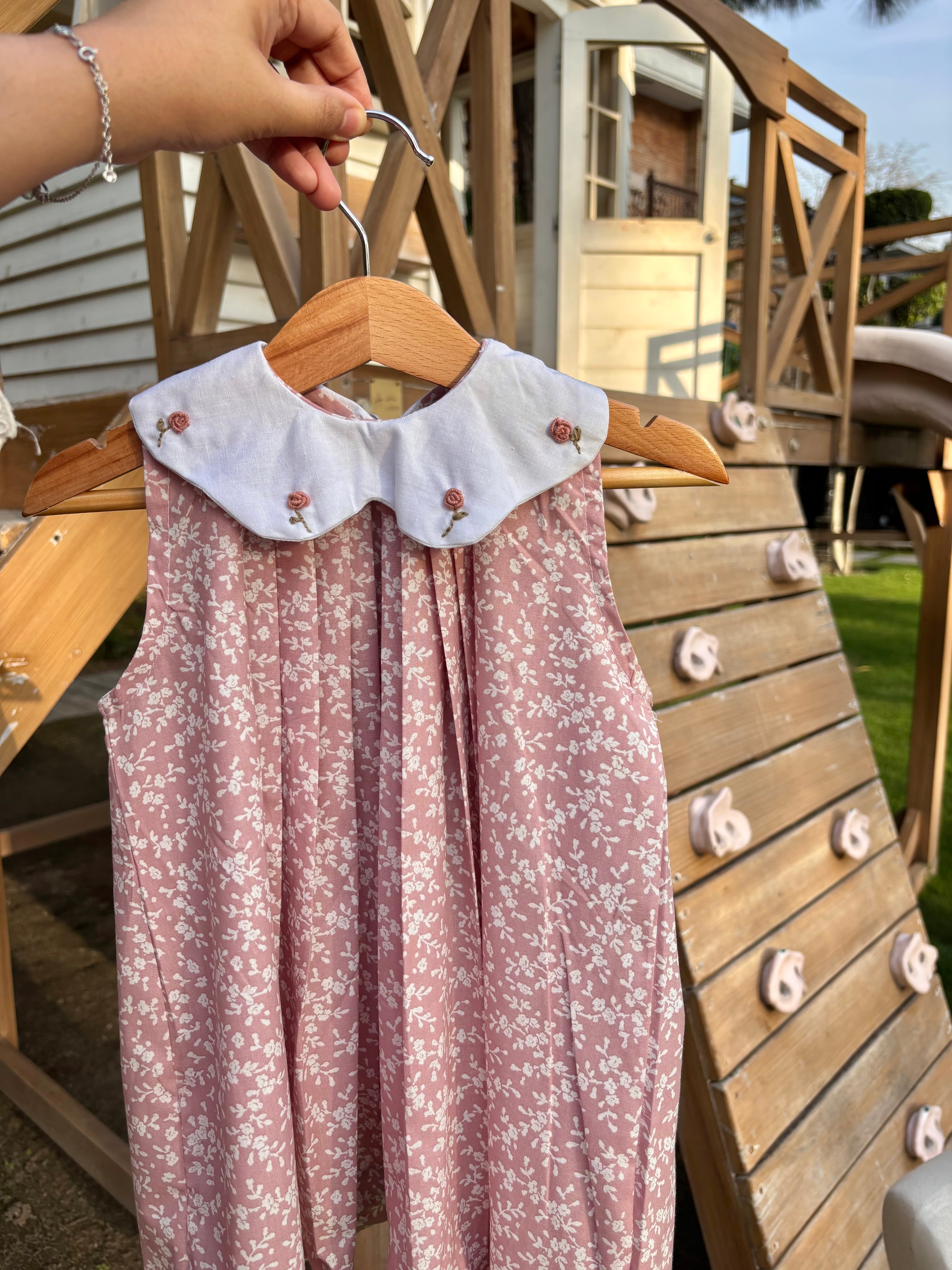 Dusty rose A line dress