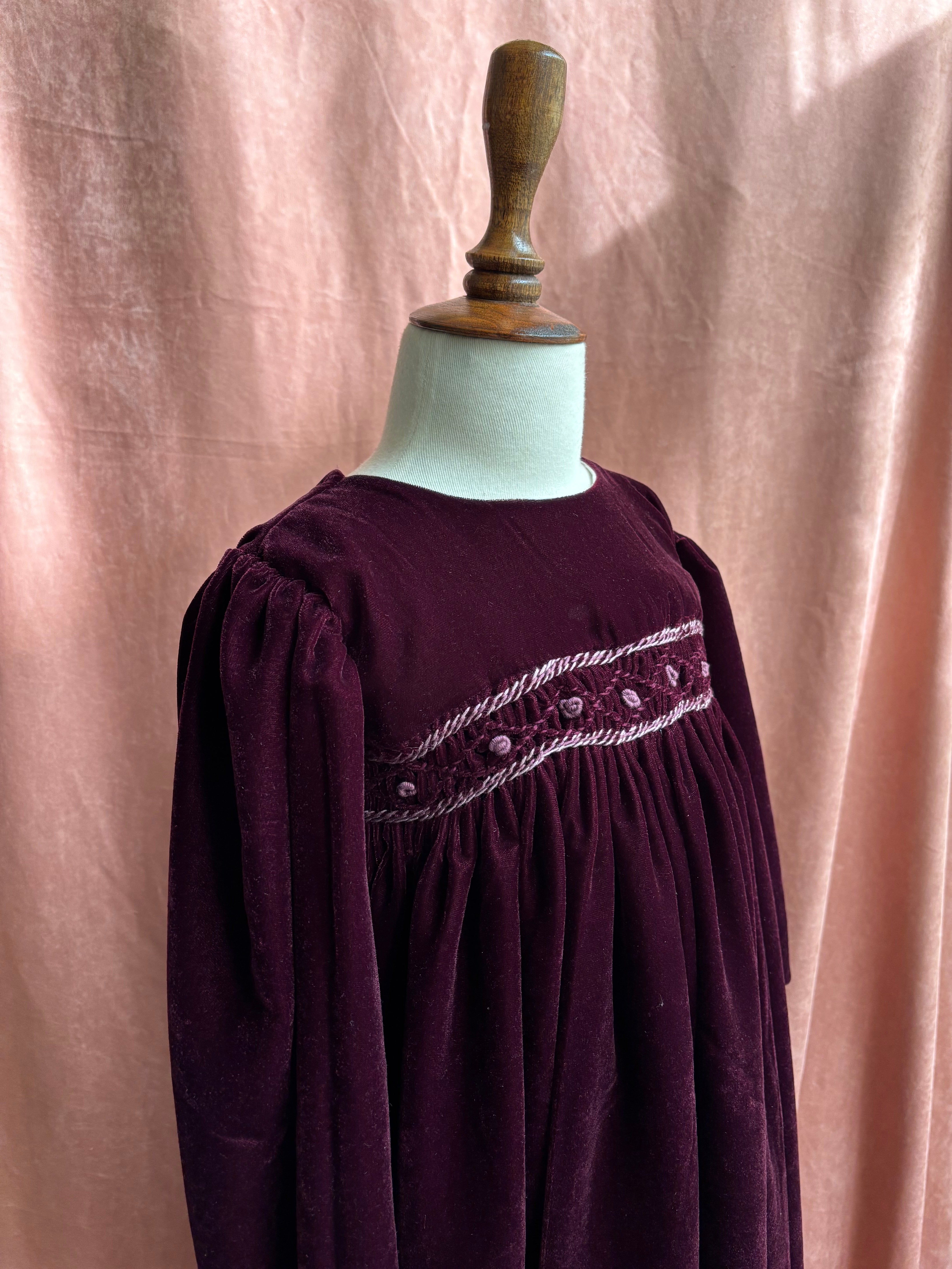 Velvet Berry Dress