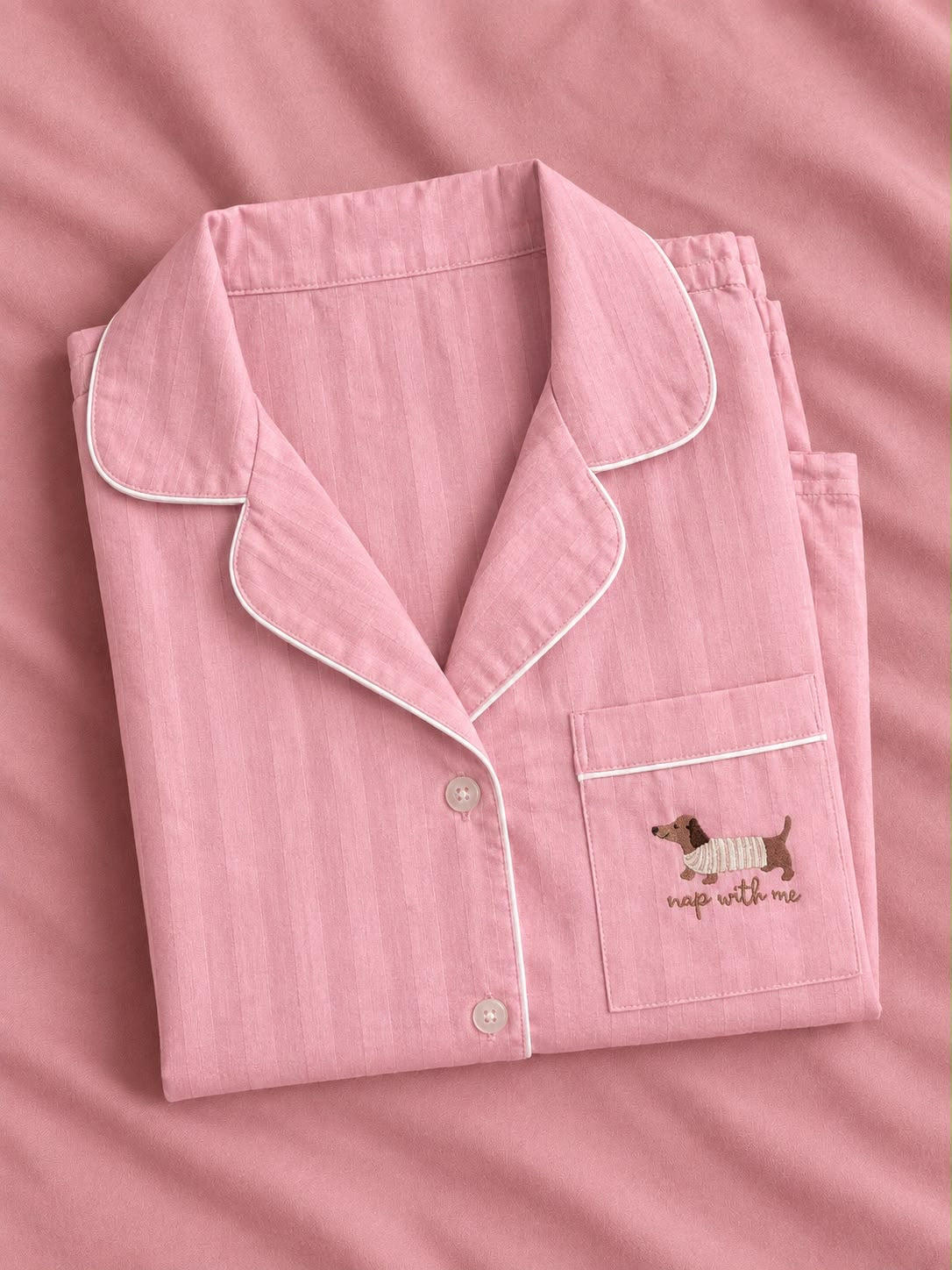 Dachshund Embroidered PJs