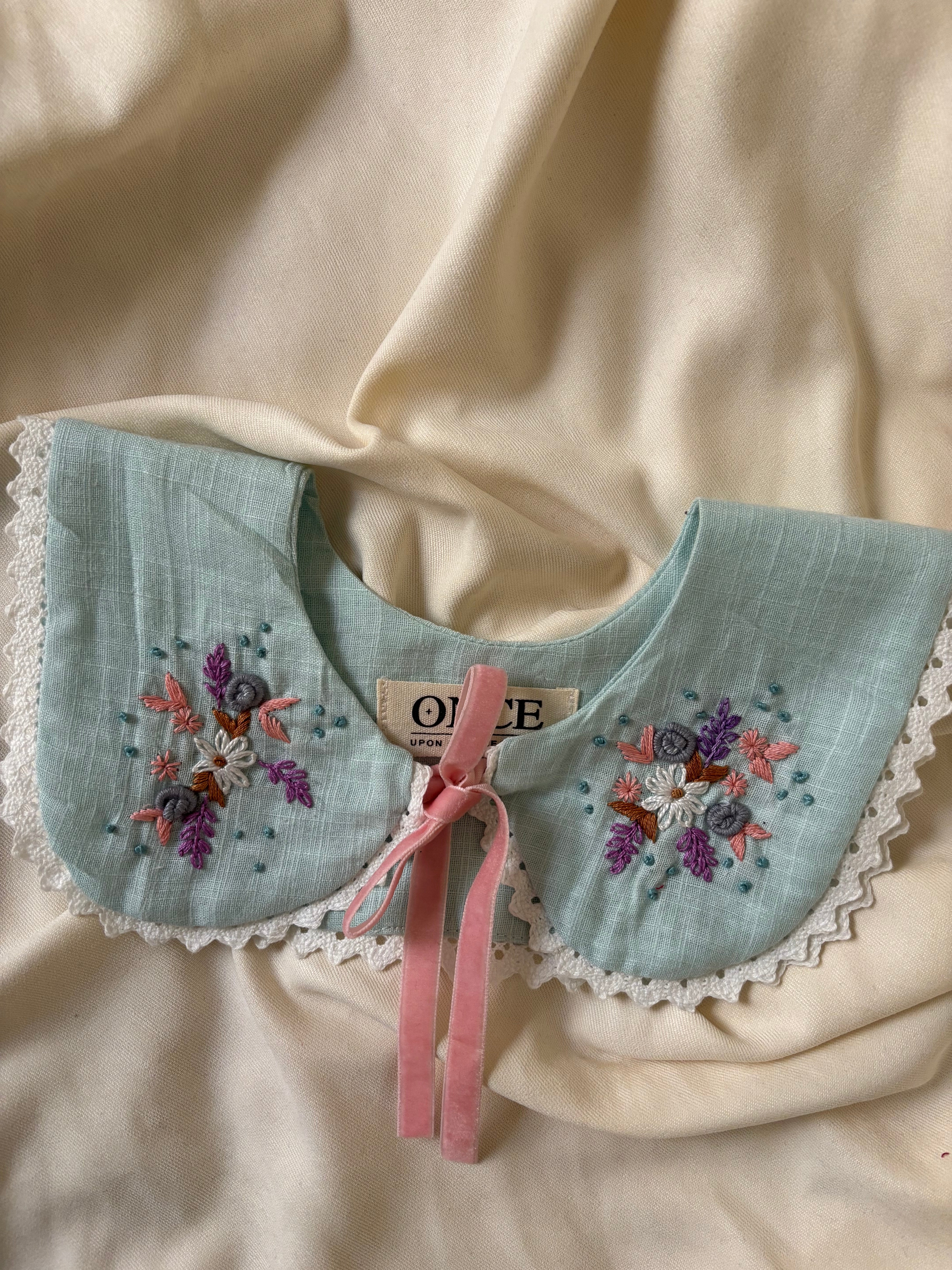 Whimsical Embroidered Collar