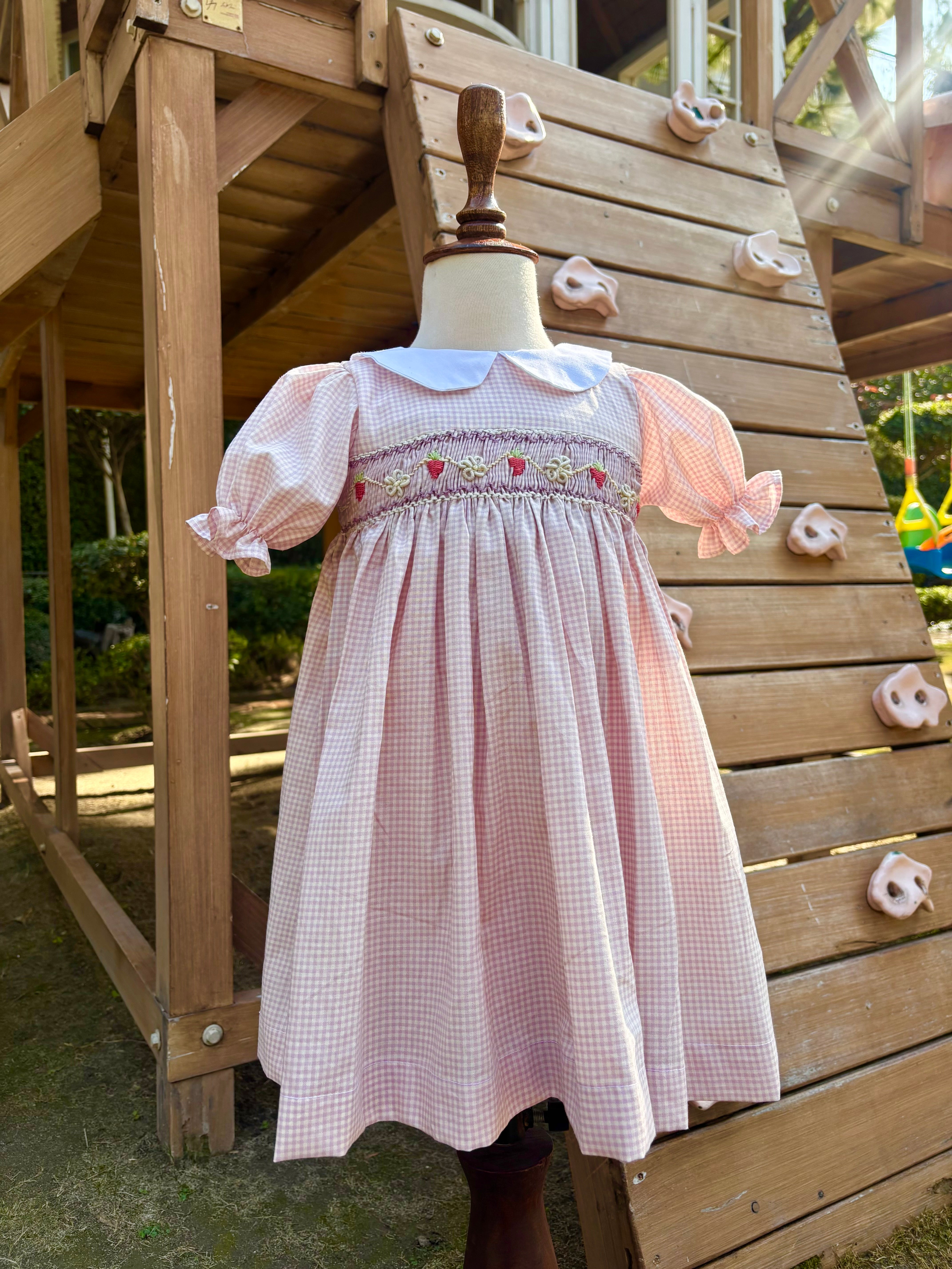 Summer Berry Smocked Dress