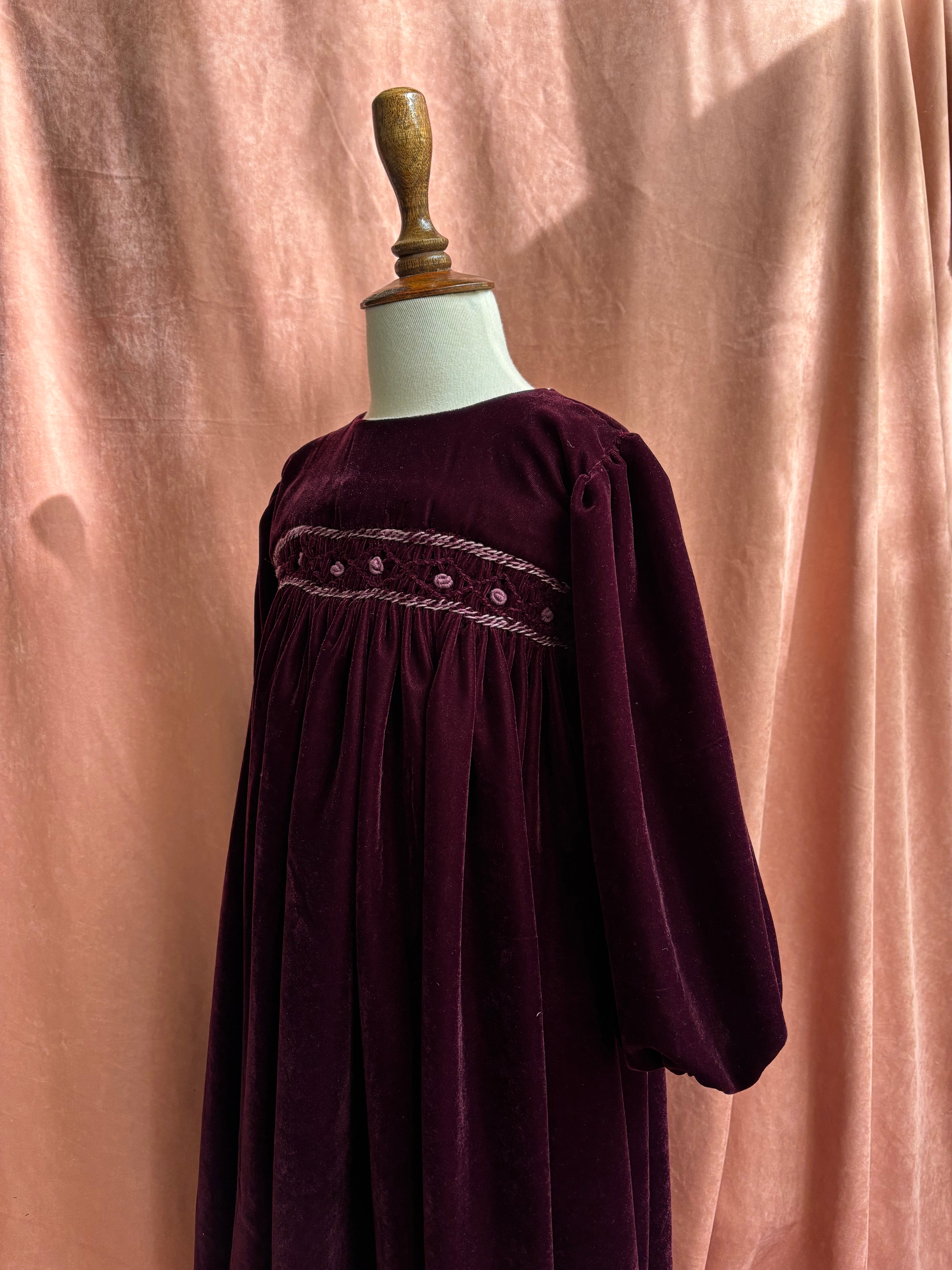 Velvet Berry Dress