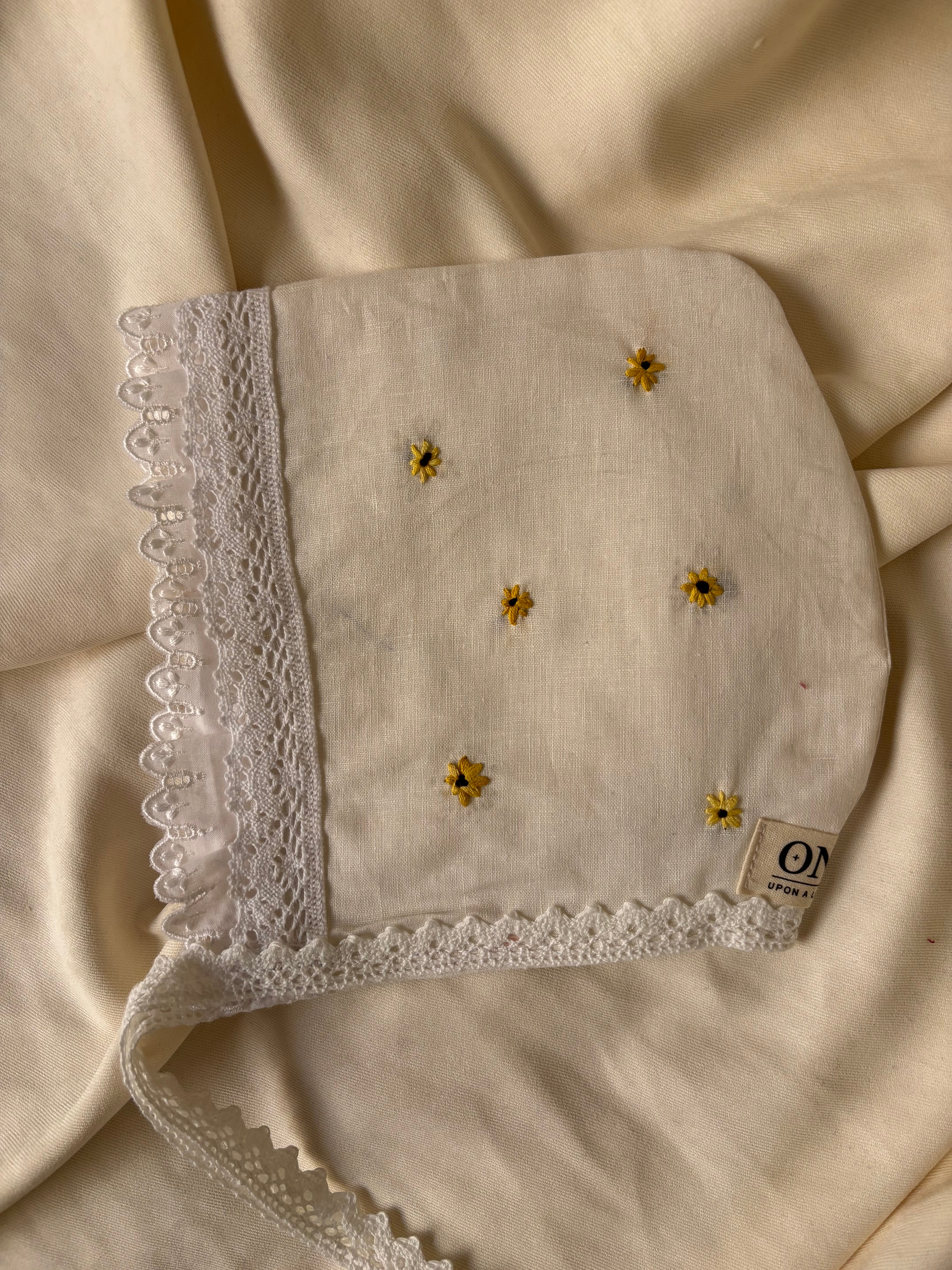 Sunflower Lace Bonnet