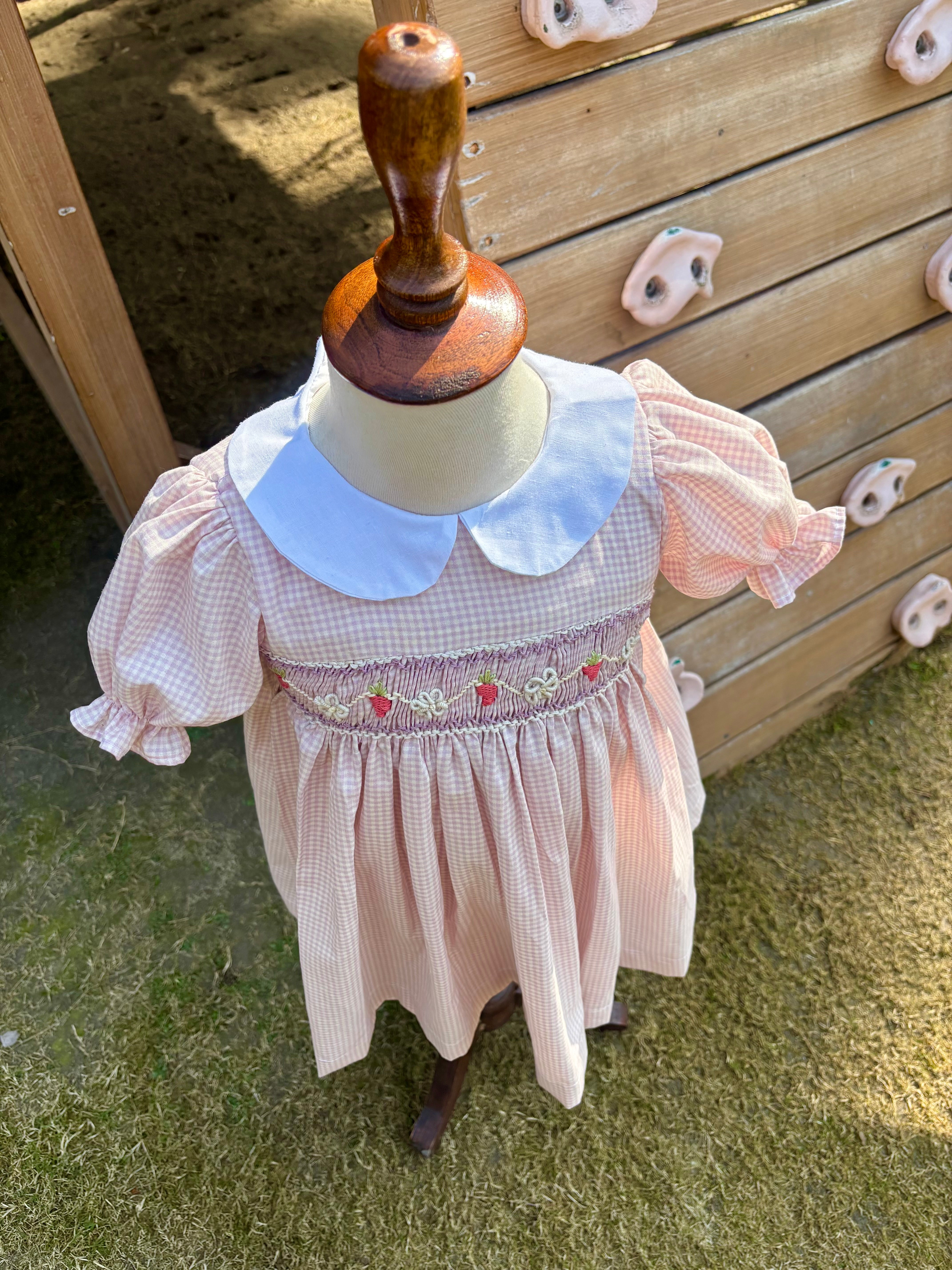 Summer Berry Smocked Dress
