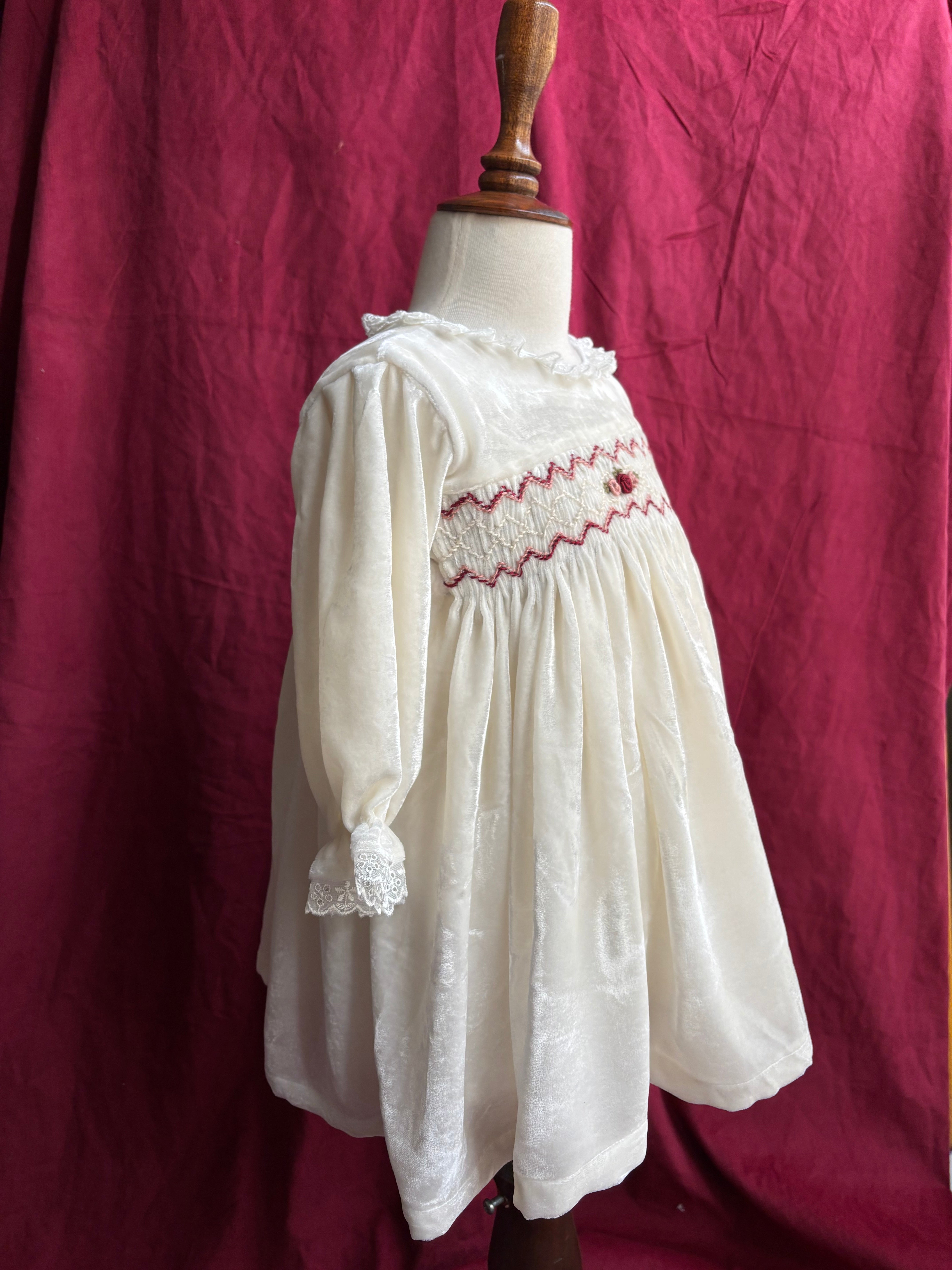 Ivory Smocked Dress