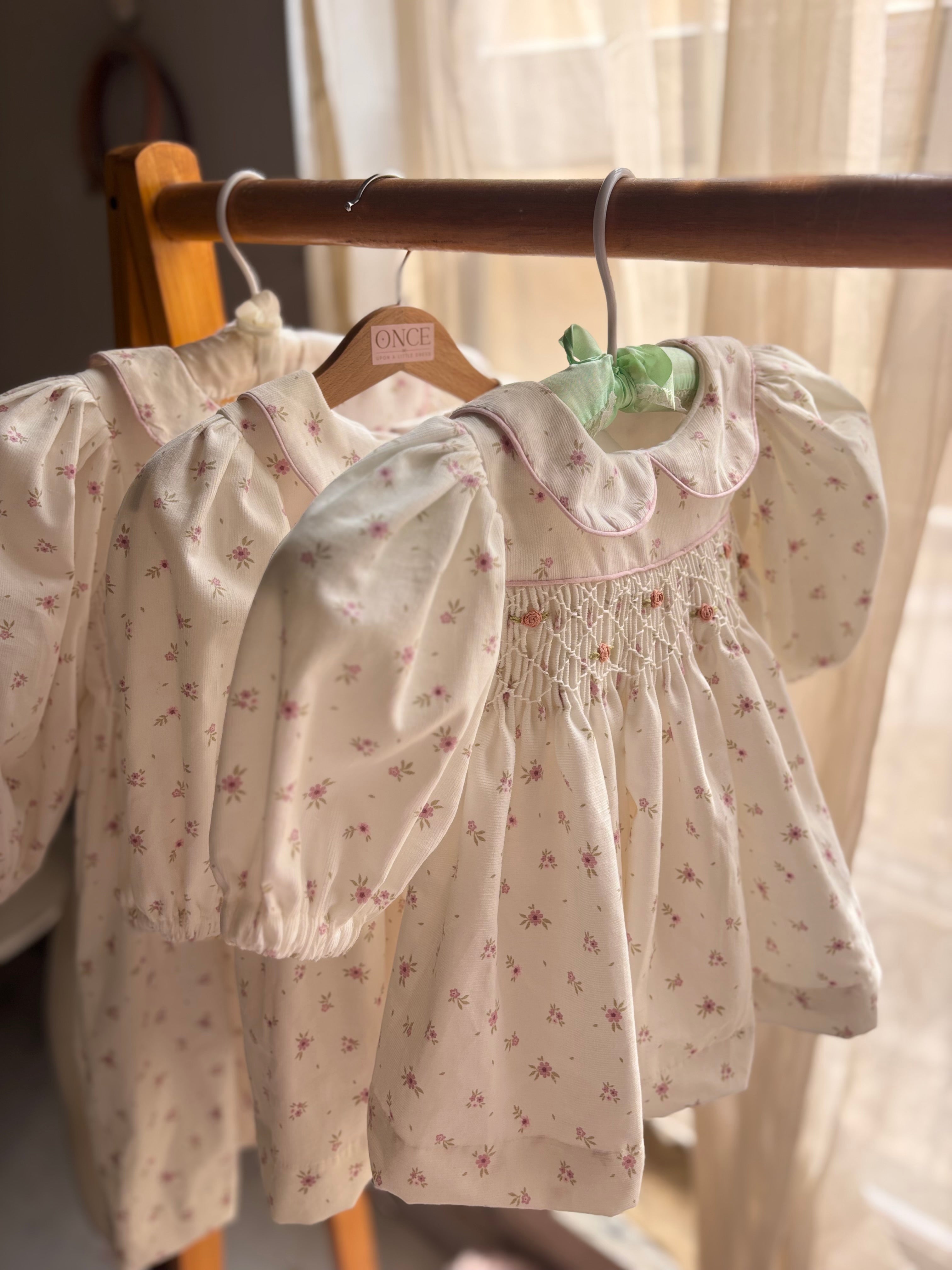 Corduroy Smocked Dress