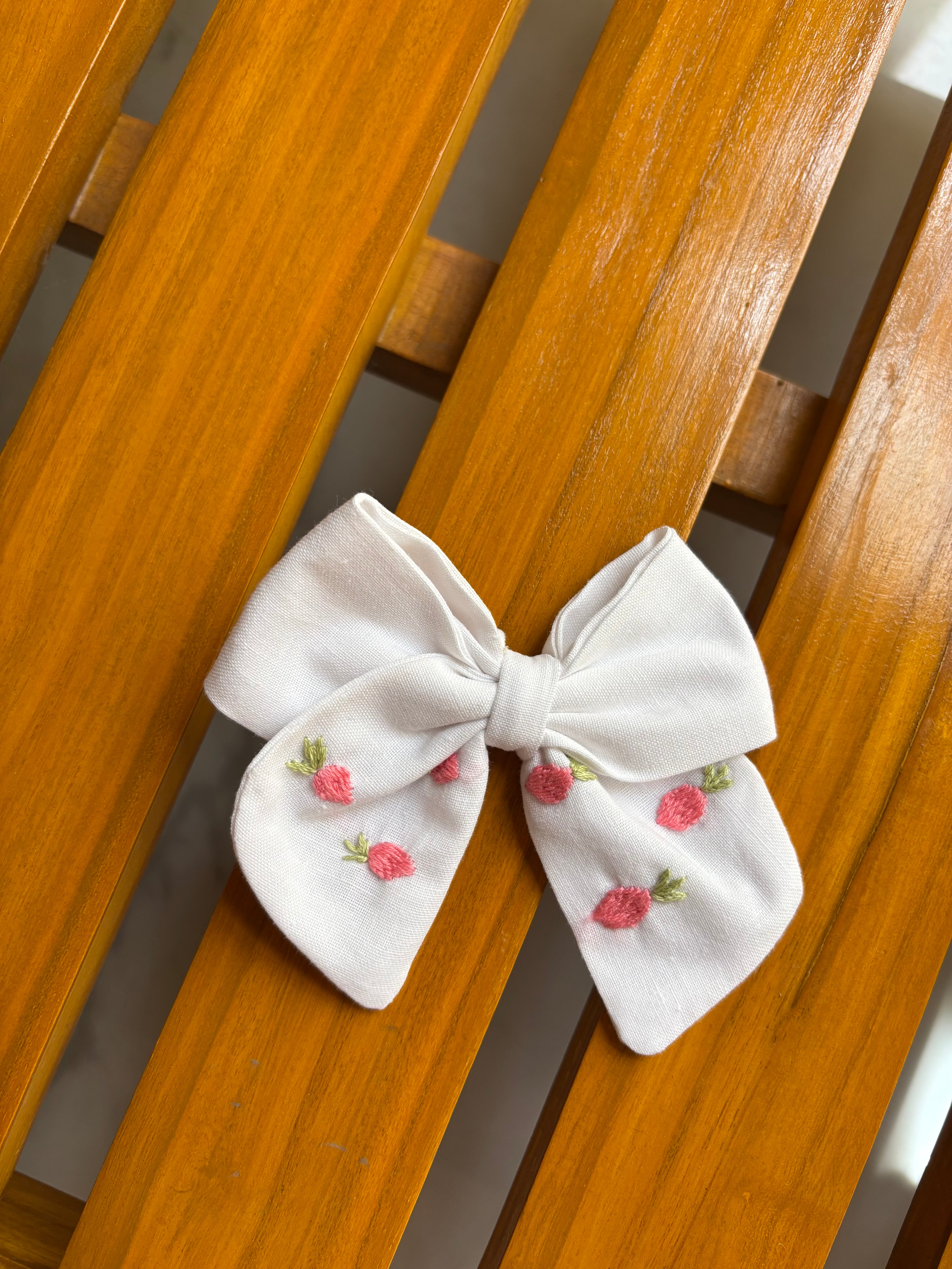 Pink Strawberry Bow