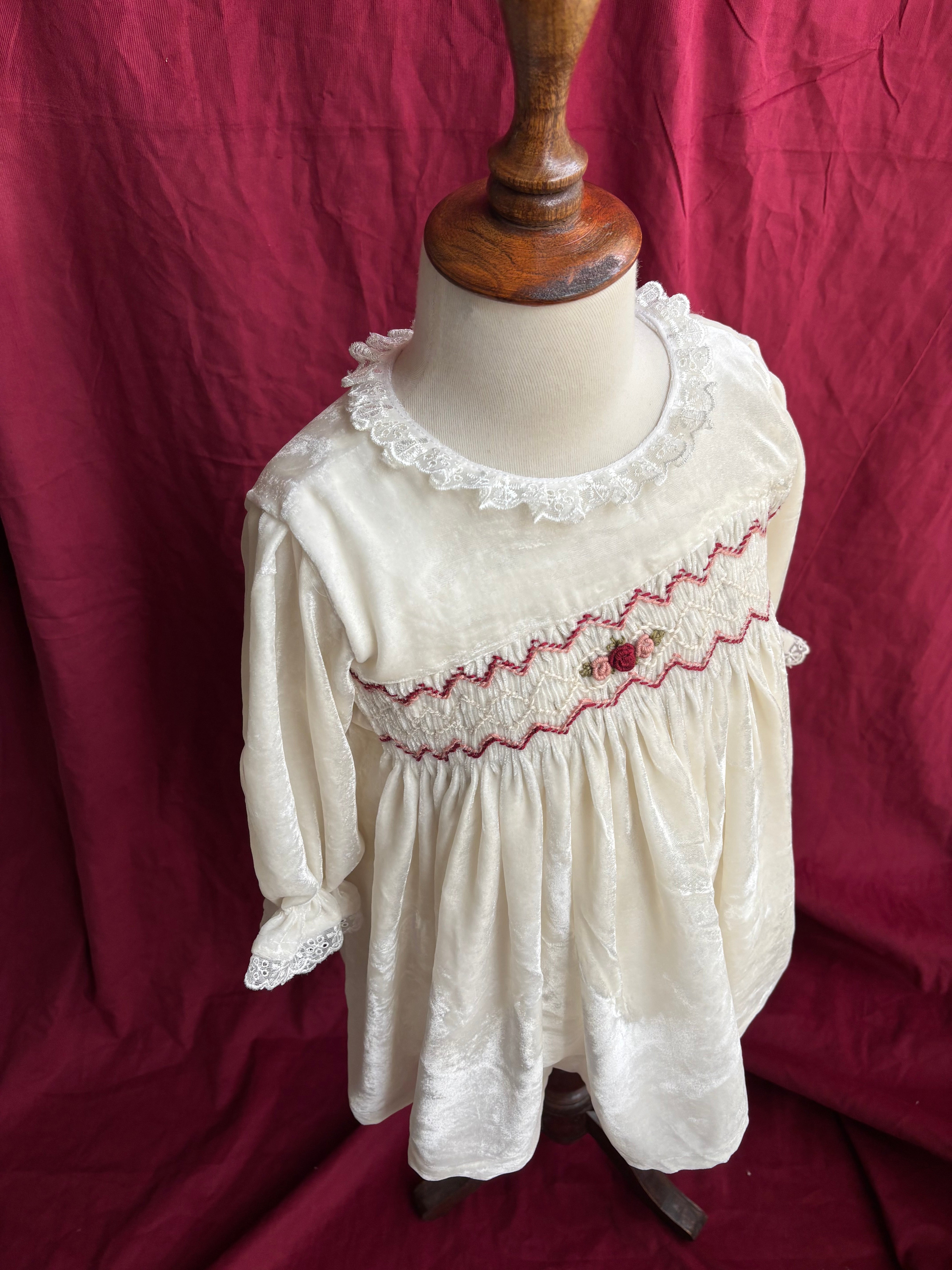 Ivory Smocked Dress